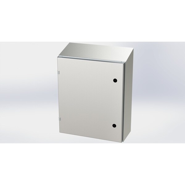 1/4 Turn Latch Electrical Enclosures, 24 in H, 8 in D, 20 in W, NEMA 3R, 4, 4X, 12, 13